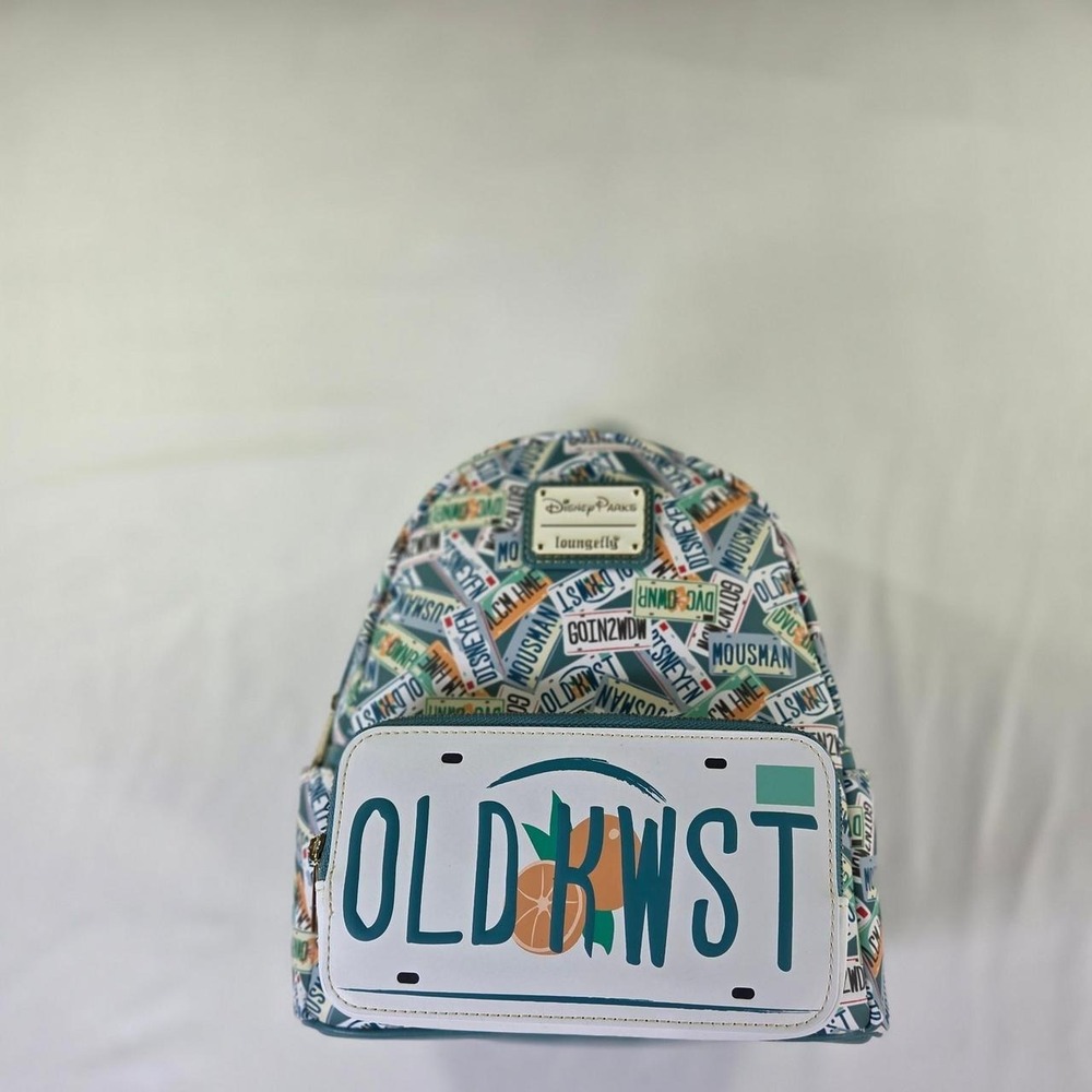 Loungefly Disney Parks Old Key West Blue Multicolor Mini Backpack